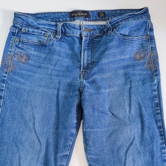 Lucky Brand Jeans sweet straight denim blue women's size 12/31 - Picture 2 of 16